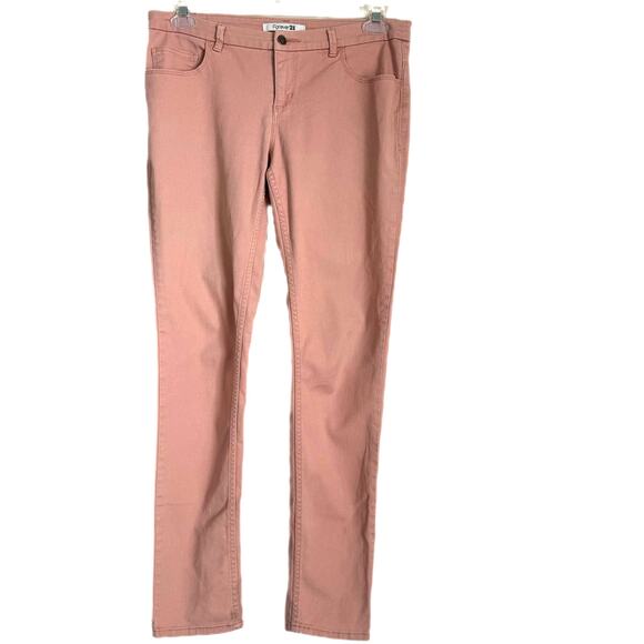 Forever 21 Peach Cotton Lightweight Tapered Jeans 34 x 28 - Picture 1 of 11
